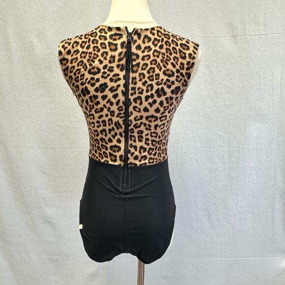 Summersalt The Surf Leopard Print One Piece Swimsuit Women’s Size 6 Two Tone NWT - Picture 12 of 16